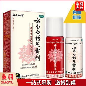 云南白药气雾剂套装(50g+60g) (10盒起送) 消毒杀菌用品