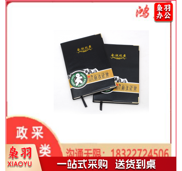 晨光（M&G）企业订制 APYLK487会议记录皮本 商务本 A5 100页 5本装L