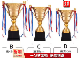 金属奖杯 39厘米