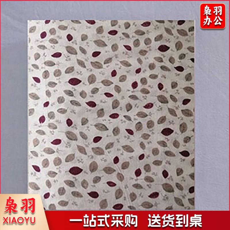 纯棉平纹纱布 小树叶