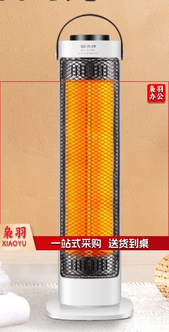 先锋（Singfun）取暖器暖风机家用电暖气小太阳 1秒速热立式热风机DHW-F2G 抹茶绿DHW-F2G