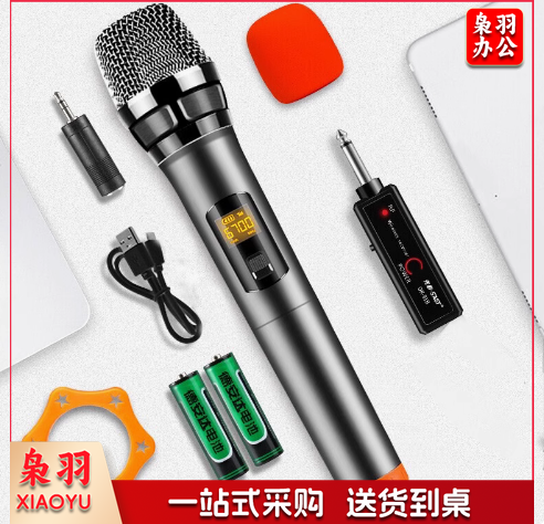 调频无线话筒KTV专用户外卡拉OK唱歌家用会议室麦克风