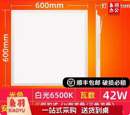 佛山FSL直发光面板灯220V42W865K600*600