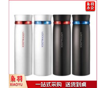 乐扣乐扣 LHC4131BKR不锈钢保温杯 菲特旋转盖水杯 黑色450ml