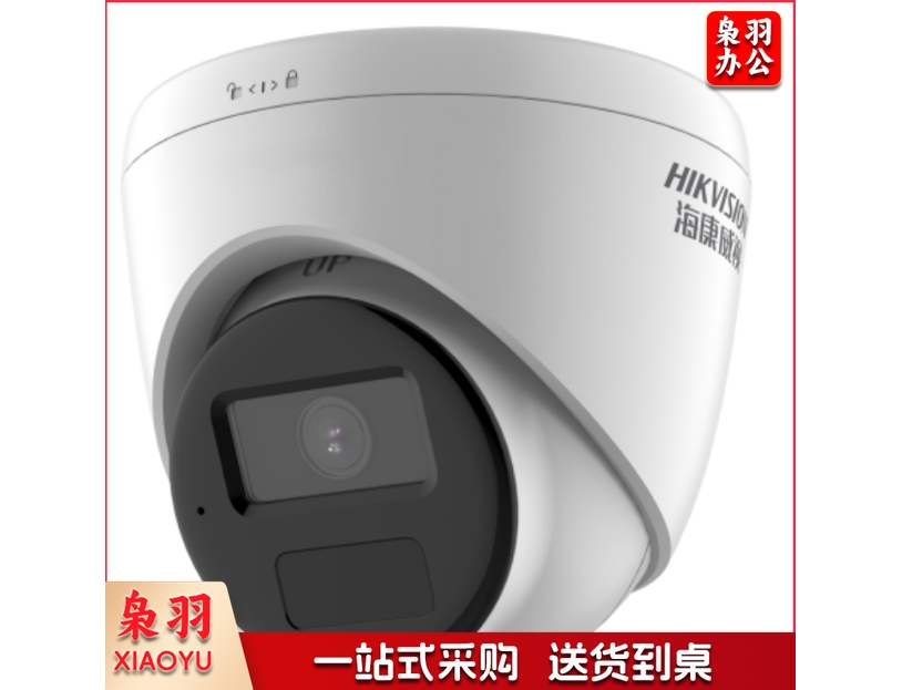 海康威视 监控摄像头200万红外PoE海螺摄像机内置麦克风|红外补光最远可达30米|强光抑制|IP66