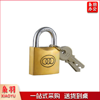 三环 厚型铜挂锁锁头+3把钥匙