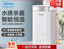 美的（Midea）加湿器卧室婴儿家用办公室桌面 迷你低噪空气加湿净化 银离子香薰 上加水大容量 取暖伴侣3C40B