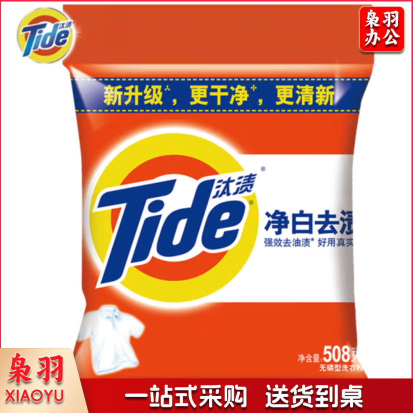 汰渍 TIDE 全效炫白加衣领净精华洗衣粉508克 新旧包装随机发货.