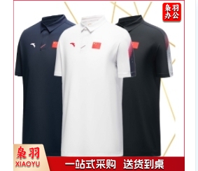 安踏国旗短袖POLO 452330102-1雪花白