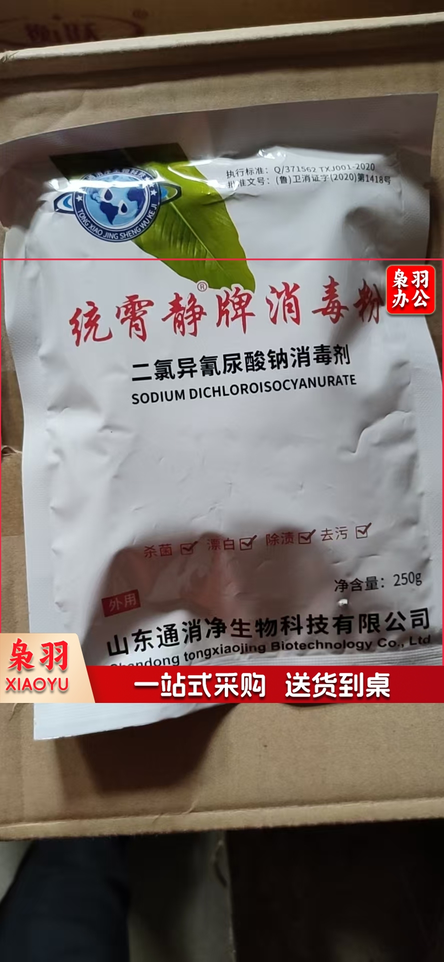 消毒粉 250g 餐具物品地面医院家用消菌杀毒粉剂