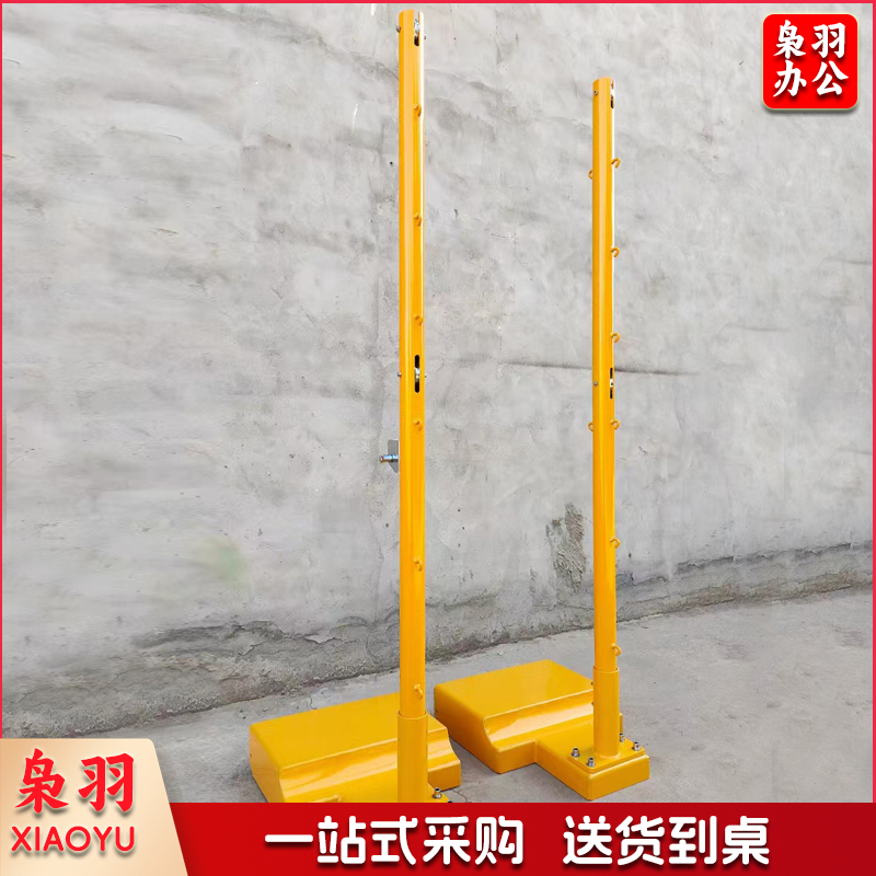 羽毛球柱标准全铸铁网柱室内外可移动羽毛球网架