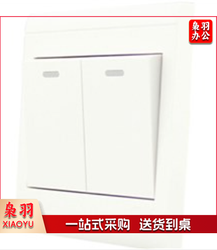 86GC-01 双开单控开关插座面板