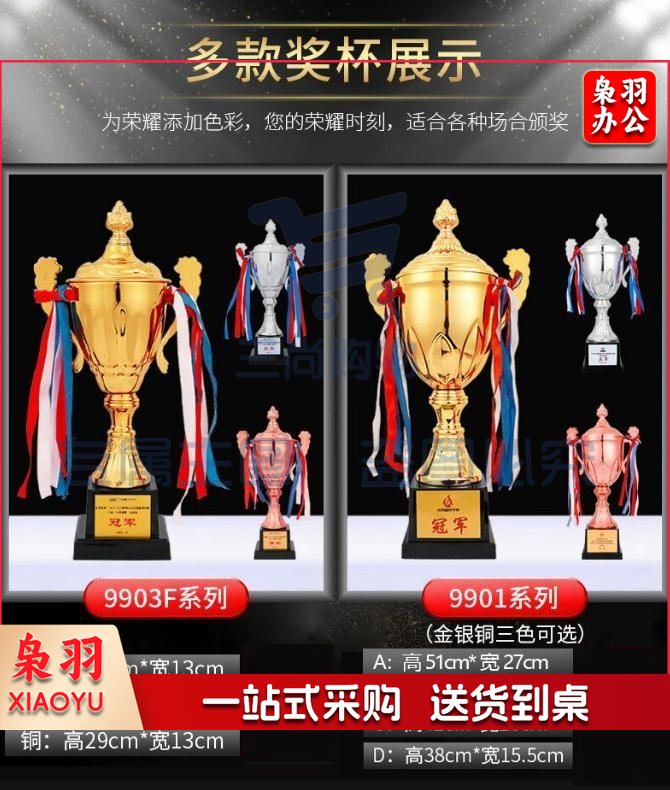 金属奖杯定制刻字  42*20cm 9901创意运动会奖牌 M&C62624