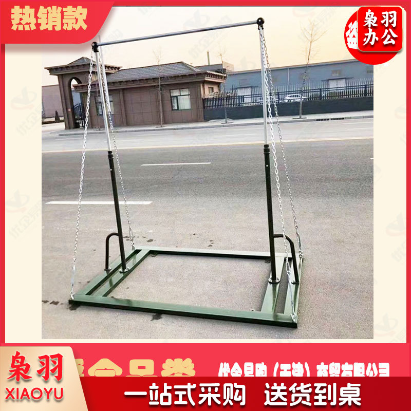 单杠  92KG引体向上户外单双杠健身训练器材学校体育比赛部用队高度可调节地埋军标款 单杠92KG..