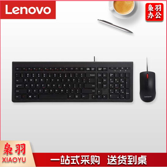 联想(lenovo)有线键盘鼠标套装 办公鼠标键盘套装 M120Pro有线键鼠套装