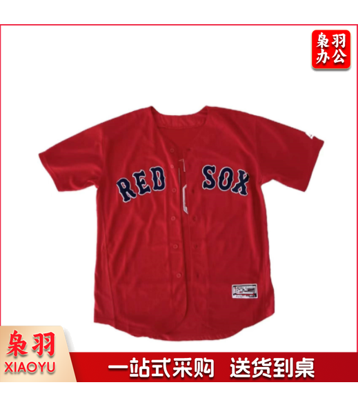 红色宽松加大HIPHOP街头复古字母嘻哈街舞短袖棒球服T恤