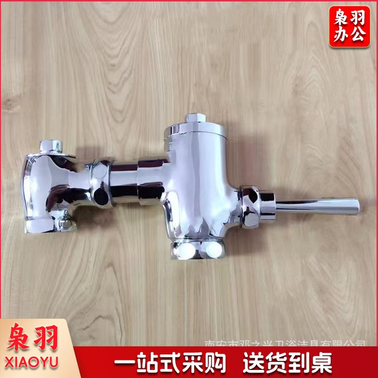 脚踏阀脚踩踏式冲洗阀（铜伸缩式手按冲洗）卫生间厕所冲水开关自闭大便池延时蹲便器冲洗阀