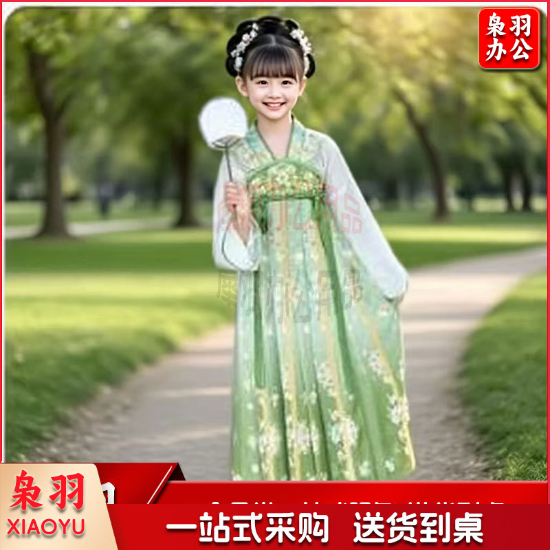 汉服夏季连衣裙女孩国风夏装（150码）