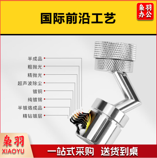 万向防溅头水龙头起泡器水嘴  龙头延伸器增压转接头  货号：NK