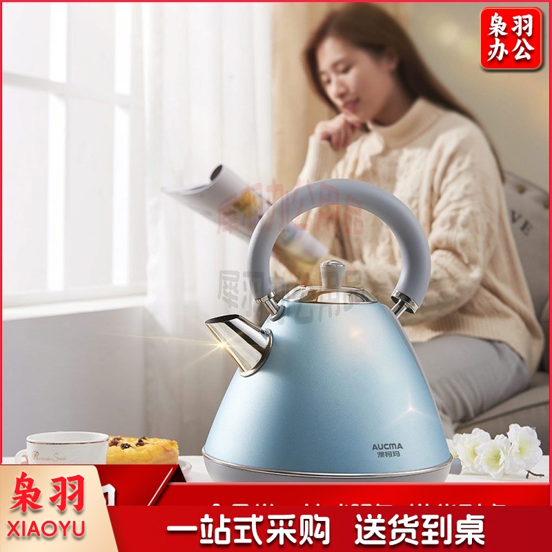 澳柯玛(AUCMA) 304不锈钢内胆防烫1.8L容量家用电水壶烧水壶电热水壶 AK-BLS11