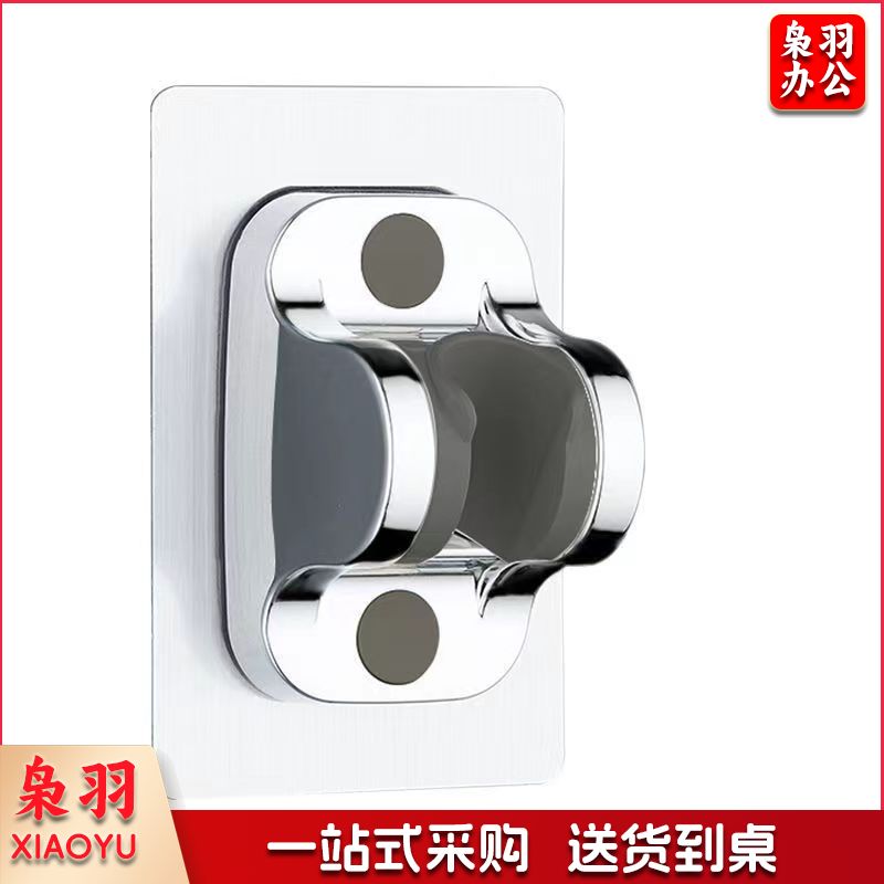 花洒喷头 淋浴喷头 淋浴配件 花洒配件 五档多功能大出水喷雾增压淋浴手持式花洒喷头磨砂黑色莲蓬头套装（厦门免打孔银色）