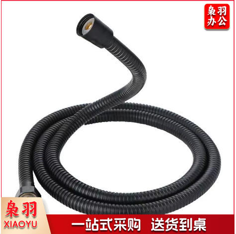 花洒喷头 淋浴喷头 淋浴配件 花洒配件 五档多功能大出水喷雾增压淋浴手持式花洒喷头磨砂黑色莲蓬头套装（1.4米黑管全塑）