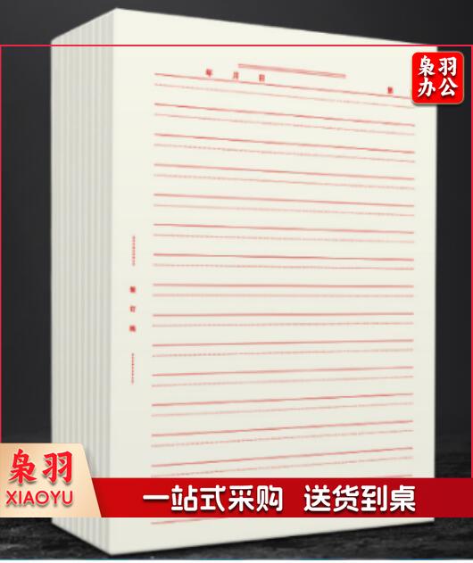 16K信纸 双线 报告纸 5本/包
