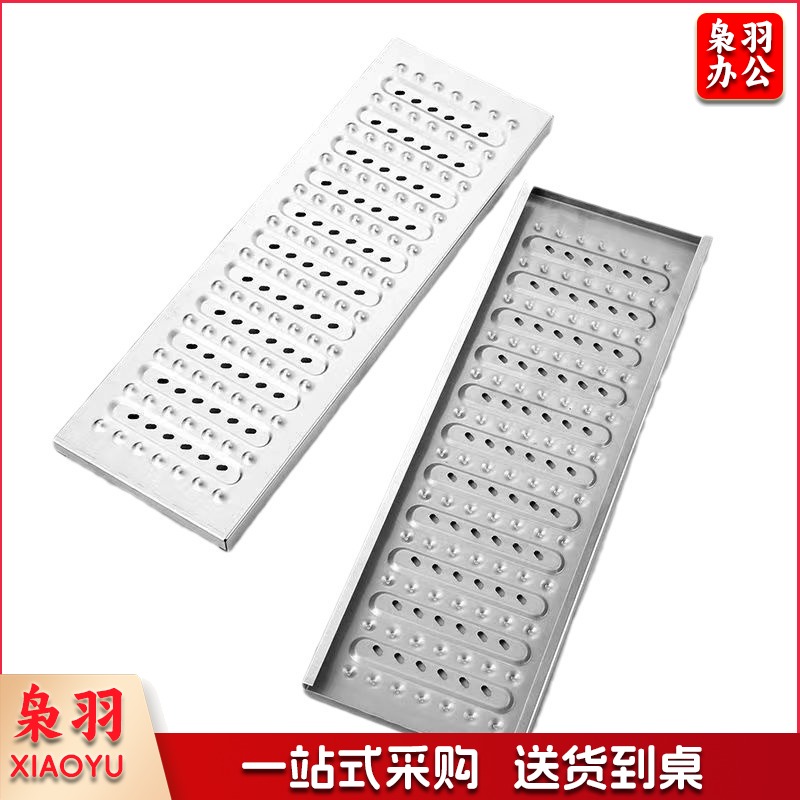 加厚不锈钢地沟盖板篦子（ 【304】100宽×580长×1.5厚）不锈钢篦子不锈钢地漏 厨房排水沟盖明沟下水道防滑防鼠雨水