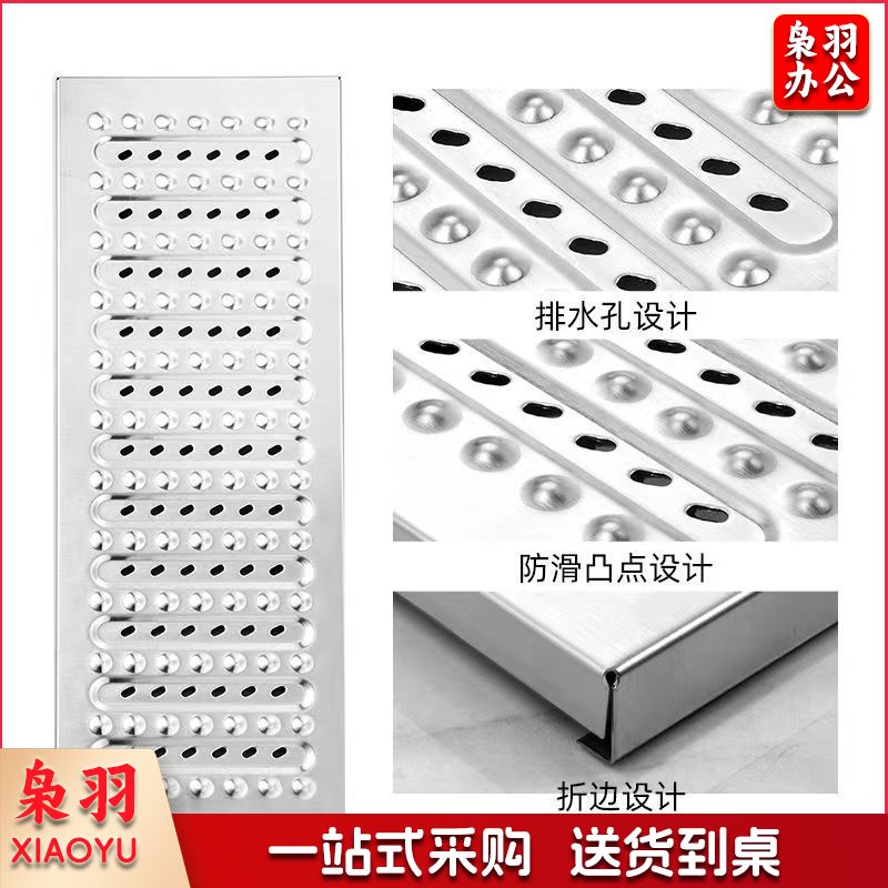 加厚不锈钢地沟盖板篦子（【304】200宽×580长×1.5厚）不锈钢篦子不锈钢地漏 厨房排水沟盖明沟下水道防滑防鼠雨水