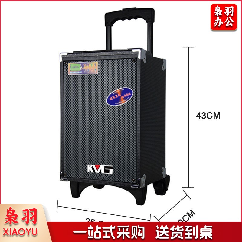 户外音响锂电池广场舞便携拉杆门音响外接12v电源（红日A10-2（10寸））