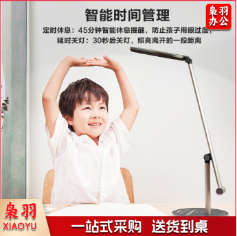 松下护眼灯 学习阅读台灯 学生宿舍卧室床头小夜灯 儿童阅读led灯 致哲导光板灰色 HHLT0654B