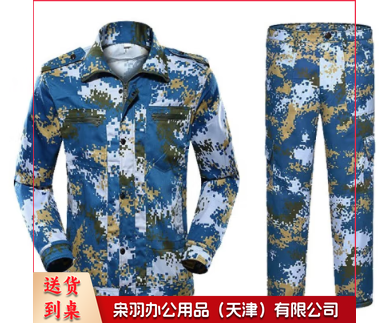 迷彩服  蓝数码迷彩服