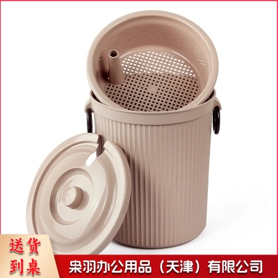 滤茶桶 废水桶垃圾桶茶水桶茶盘排水桶茶漏管27cm桶口直径25cm