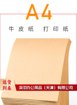 A4牛皮纸120g 牛皮纸封面牛皮纸打印纸 100张 单位：包
