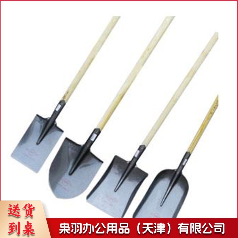 铁锨 军印全钢加厚大铁锹锰钢尖方平头 农用挖土种花钢锹户外铲子