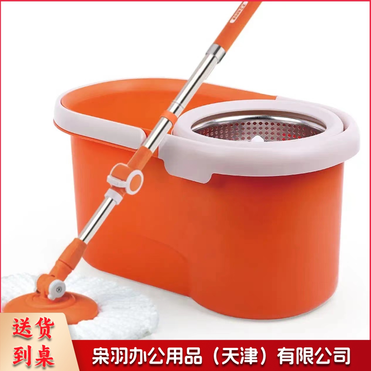 拖把清洁用具双驱动免手洗拖把加油拖把桶旋转拖布旋转拖把Q5标准版