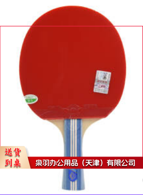 乒乓球拍横拍长柄3星 友谊金三星兵兵球拍双面反胶