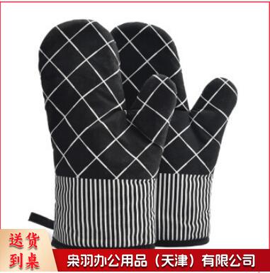 隔热手套 耐高温防烫加厚煲汤烤箱微波炉烘焙手套两只装 款式随机