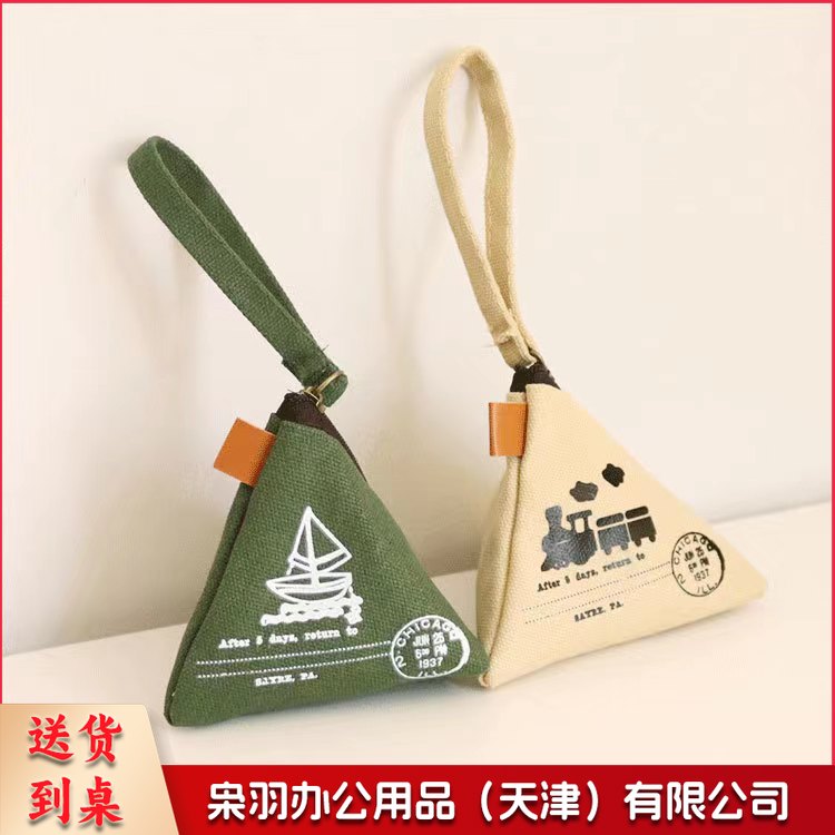 铁塔个性创意复古粽子零钱包可爱迷你帆布包硬币包女收纳钥匙包男帆船 火车 铁塔 圆塔