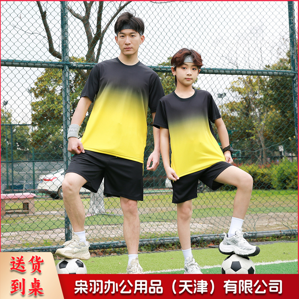 运动套装男健身衣服速干夏季冰丝短袖短裤t恤羽毛篮球足球跑步服