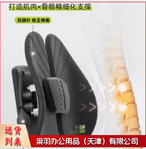 护腰靠垫 护脊版 黑+4D纤维垫