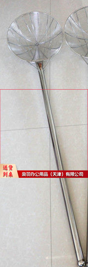 钢笊篱，商用不锈钢笊篱漏勺捞面滤网大漏勺 40CM