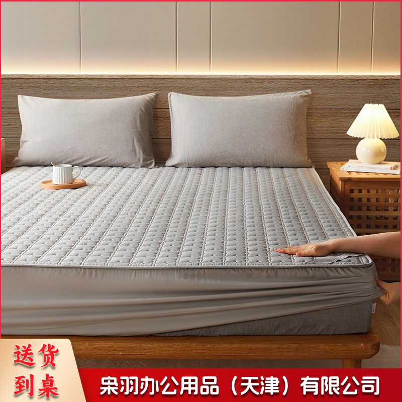 全棉床笠夹棉抑菌防螨加厚床褥席梦思保护罩套防尘床罩防滑可水洗