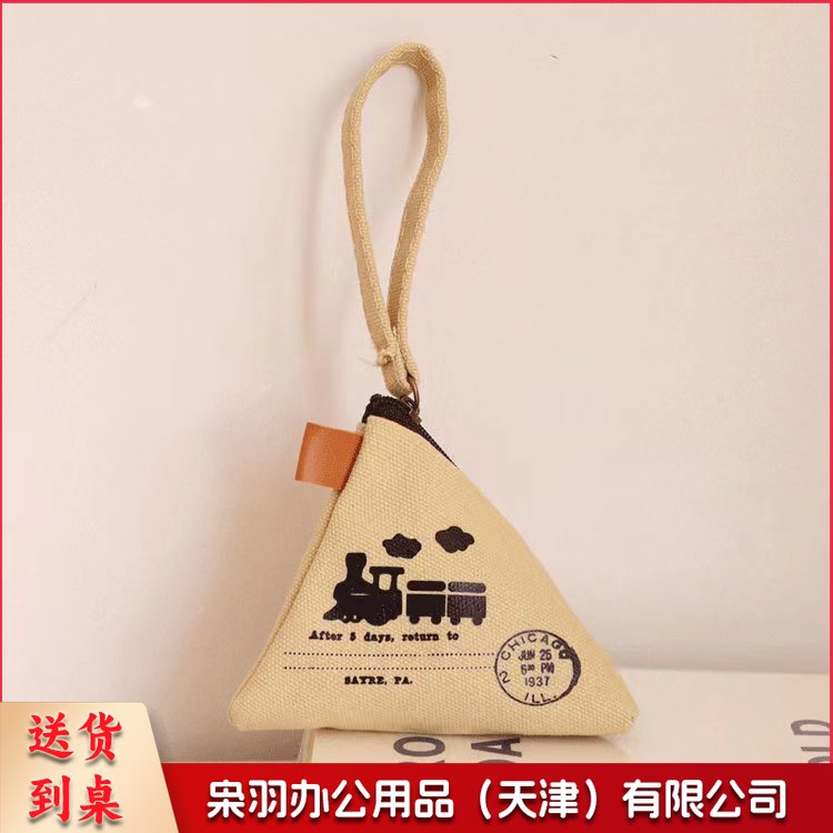 铁塔个性创意复古粽子零钱包可爱迷你帆布包硬币包女收纳钥匙包男帆船 火车 铁塔 圆塔