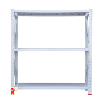 架子仓储家用置物 轻型加厚承重仓库库房展示金属架 层架中型货物 架子 白色-三层-主架 轻型 长150* 宽40* 高200cm-CC3292