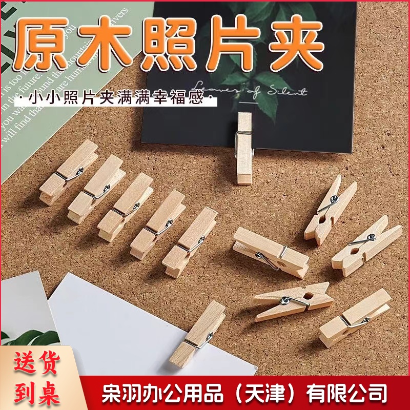 相片夹子 幼儿园手工材料照片木质夹 (10个每包)