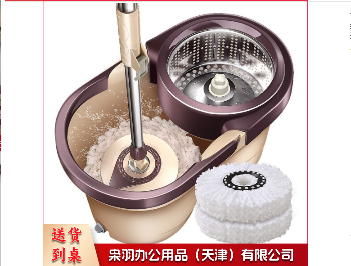 旋转拖把桶免手洗拖布桶懒人墩布好神拖手压式自甩水地拖墩布2个头