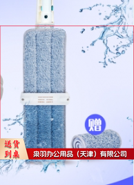 免手洗平板拖把 木地板瓷砖干湿两用 共2块原装拖布