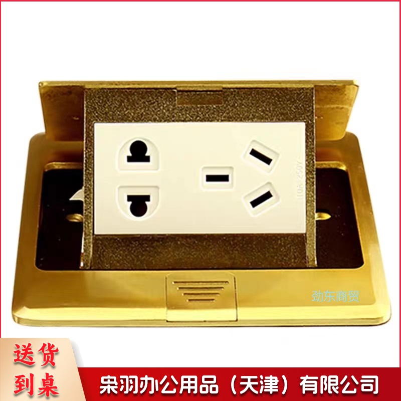 开关插座 五孔地插座 全铜5孔地插地板地面插座地插座 GD1Z2223