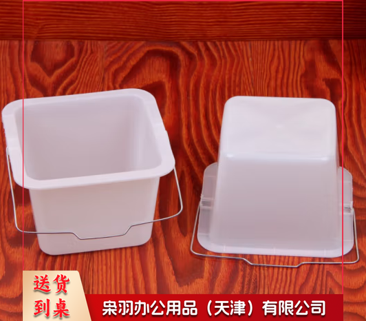 大白桶手提 调油漆桶塑料桶 小白桶小方桶 小号迷你水桶手提画画 方形白色1.6L